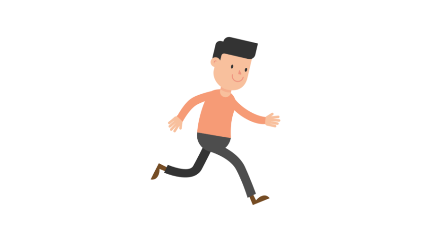 Download PNG Vector Running Man Carton