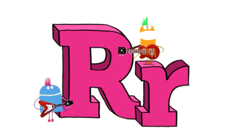 Florer R Letter PNG  Image