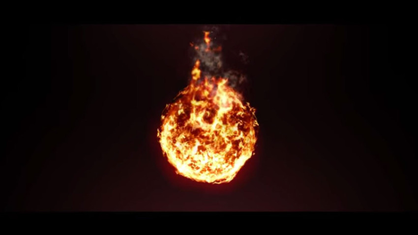 Fire ball an exploding ring of fire blast png free download black background