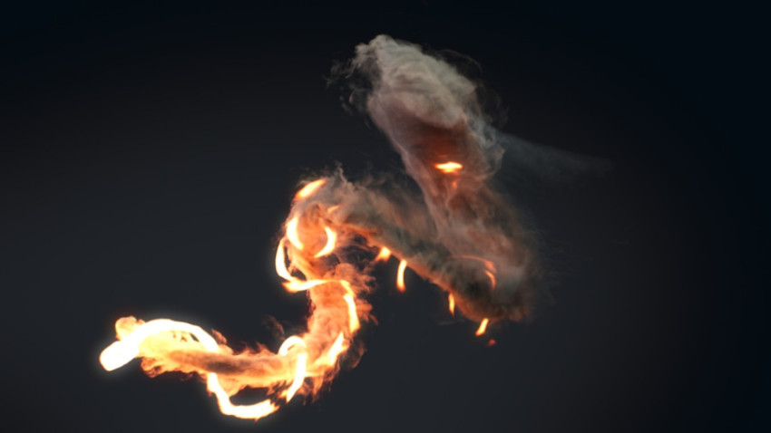 fire dragon with smoke effect black background png free download