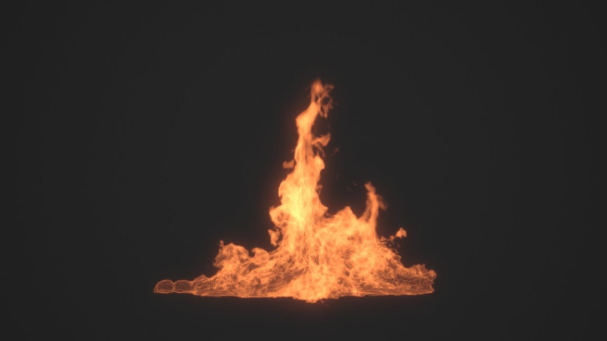 3d fire flame black background png free download