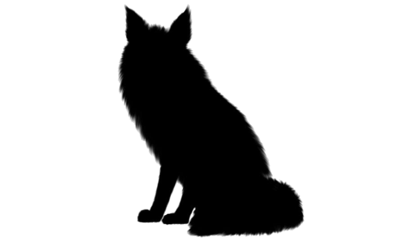 Arctic Fox PNG Black Icon PNG Free Transparent Background