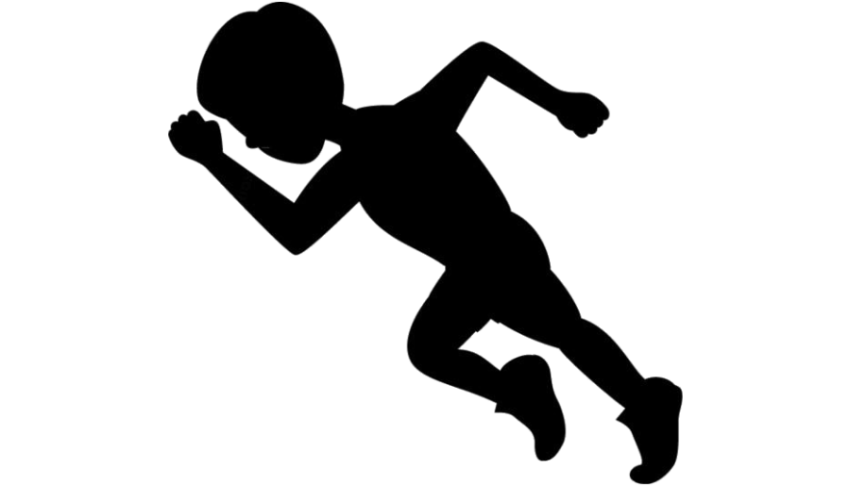 Athletic Figure Running Child PNG Icon