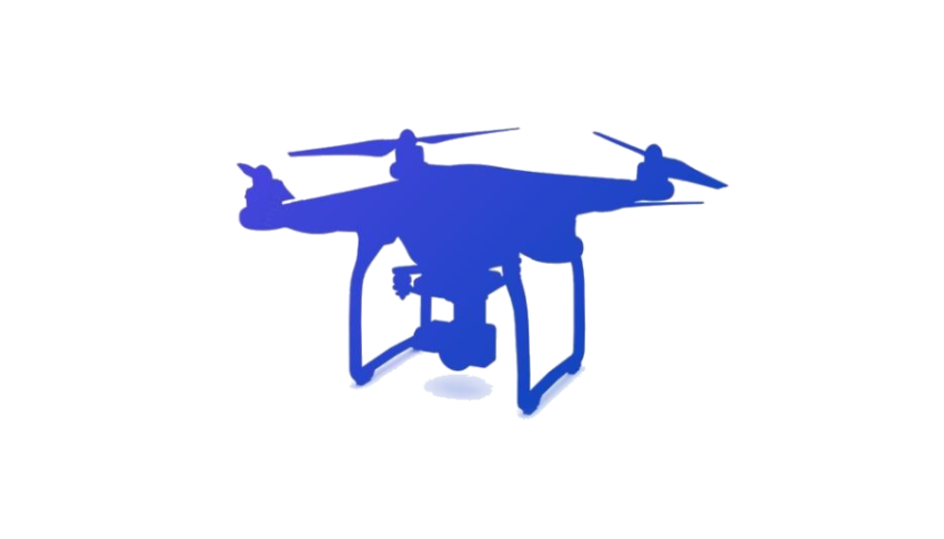 Blue Vector Drone PNG Art Free Download