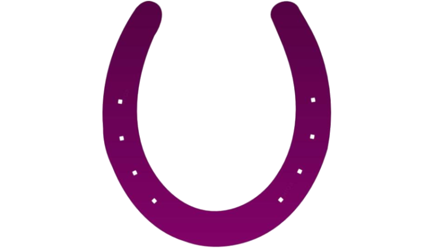 Horseshoe PNG Purple Art Free Download