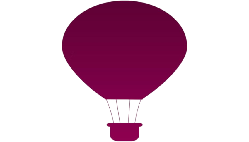 Purple Air Balloon PNG Art Free Download