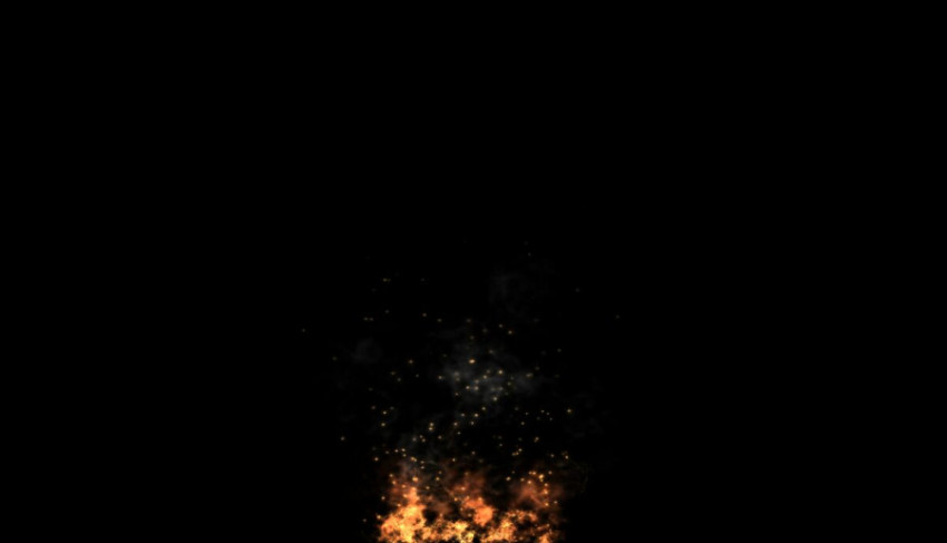 Gold fire effect, sparks of fire effect png free download image black background