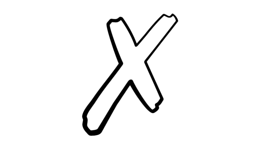 X Letter PNG icon Free Download