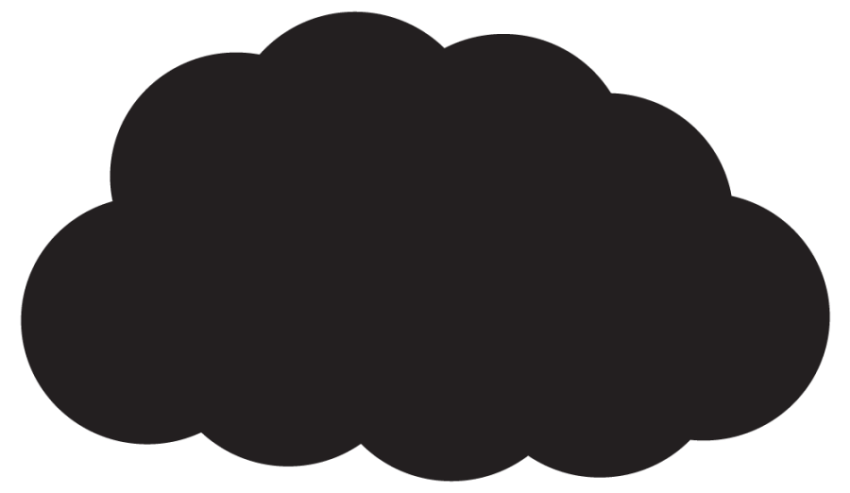 Black natural Silhouette Clouds PNG Transparent Free Download