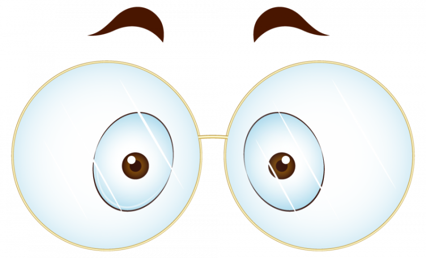 Cartoon Eyes Vector , Cartoon Eyes with glasses PNG Images - Transparent PNG image Free Download