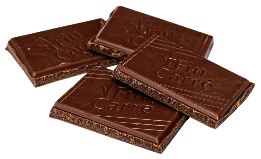 Fin Carre Chocolate Bricks Into Four Pieces,HD Chocolate Bricks Photo Free Download PNG Image,Transparent Background