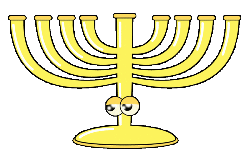 Yellow Hanukkah PNG Transparent emoji