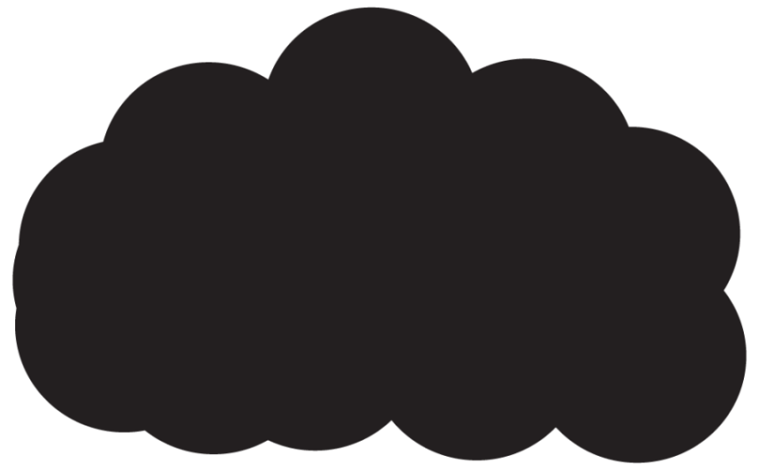 Black Clouds Vector PNG Image Transparent background Free Download