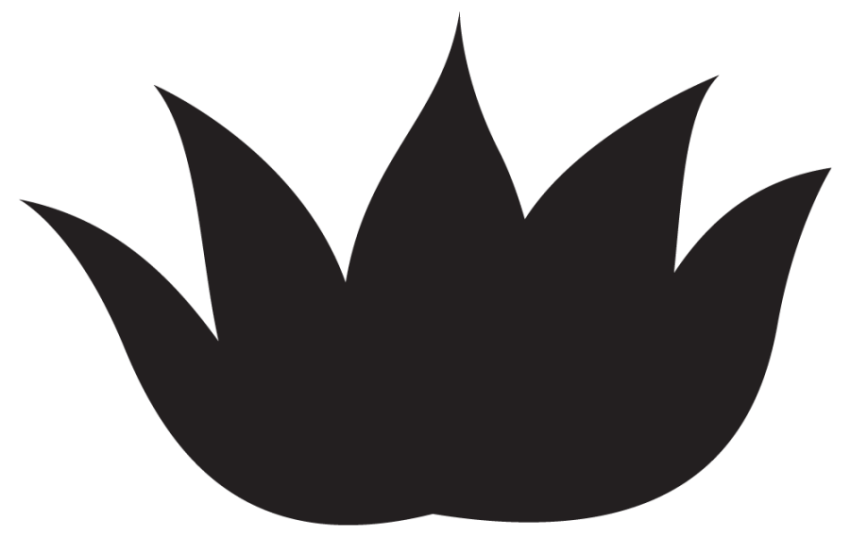 Black Lotus Flower Free Vector PNG Icon With Transparent Background