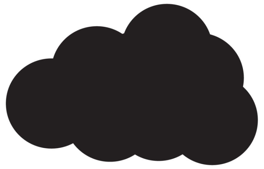Cartoon Black Clouds PNG Images Free Vector Clipart & Illustration Cloud With Transparent Background Free Download