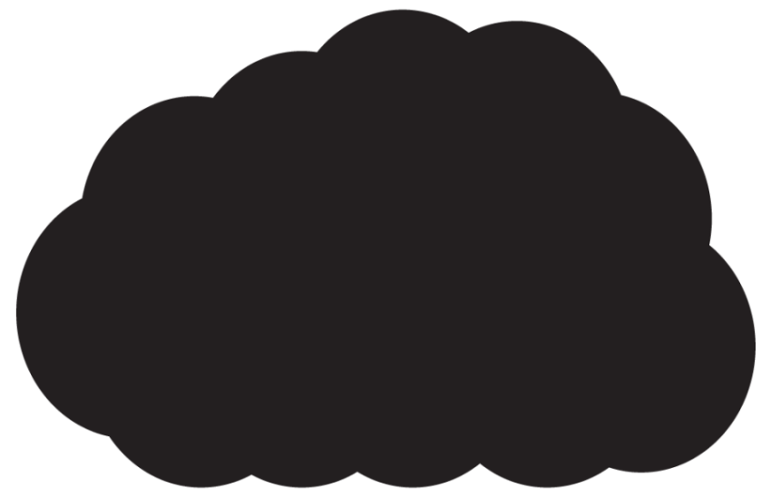 Black natural Silhouette Clouds PNG Transparent Free Download