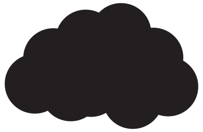 Cartoon Black Clouds PNG Images Free Vector Clipart & Illustration Cloud With Transparent Background Free Download