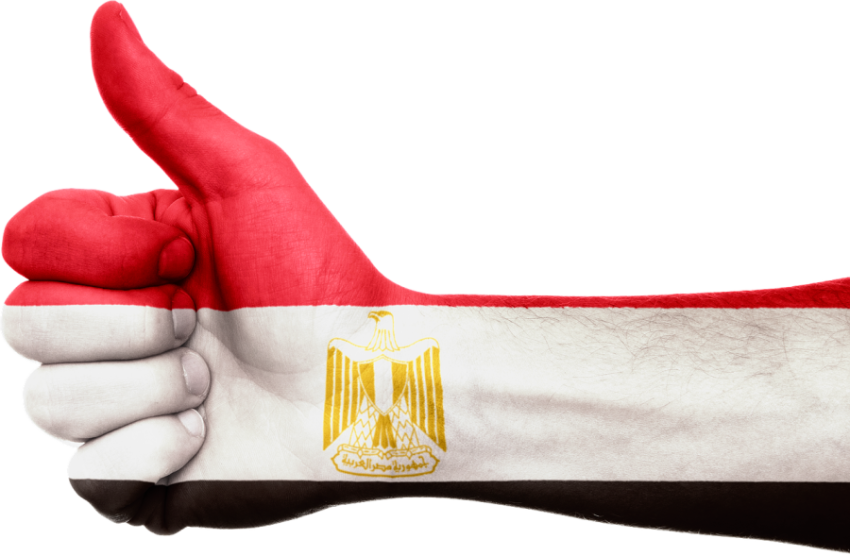 Arm Art On Egypt Flag PNG Thumbnail