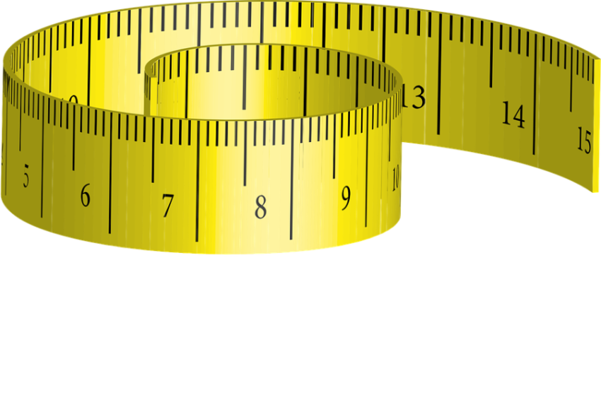 Isolated Measure Tape PNG Picture On Transparent