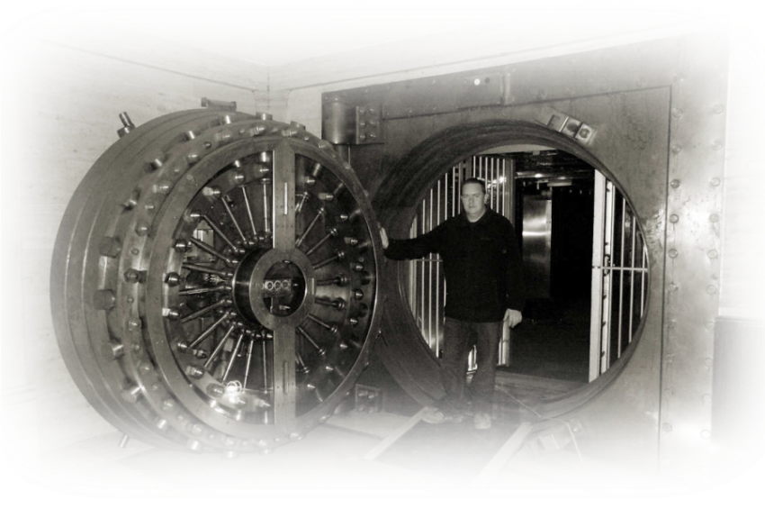 Aesthetic Bank Vault PNG free edit Photo
