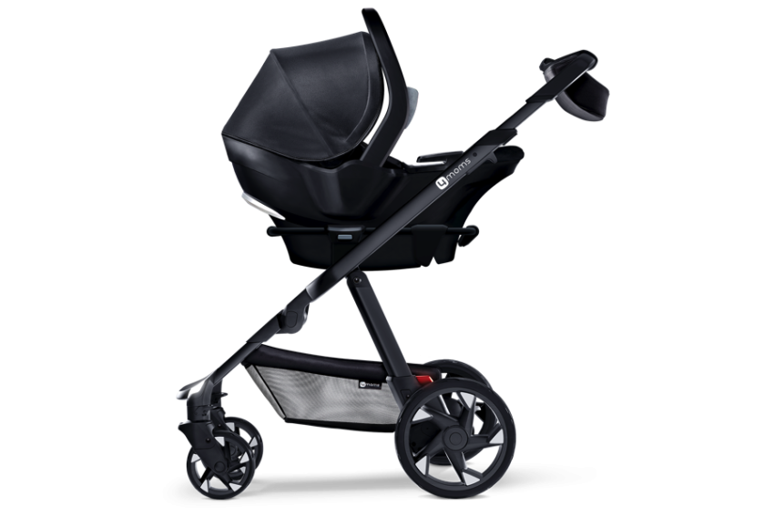 Silhouette Stroller PNG Image Free Background
