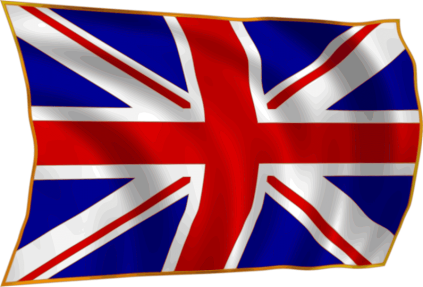 Waving United Kingdom Flag PNG image Free Download