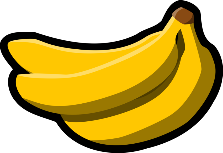 Banana HD Vector  Graphic Design Black outline PNG Image Free Download