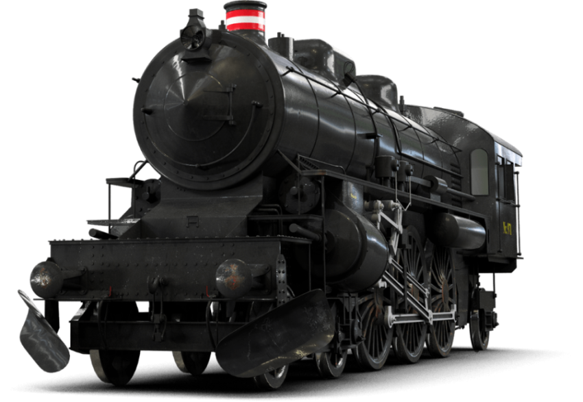 Rody Black Engine Train PNG Free Download