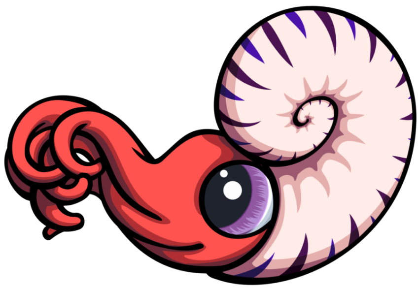 Ammonites Nautilidae PNG Cartoon Eye Image Free Download