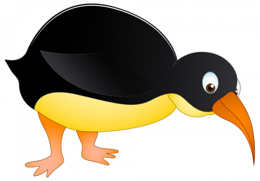 Free Vector Cartoon Birds , Cute Yellow & Black Birds PNG icon, Small Wings birds - illustration Birds , Transparent Background Picture