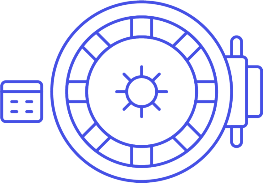 Bank Vault PNG Outline Free Download