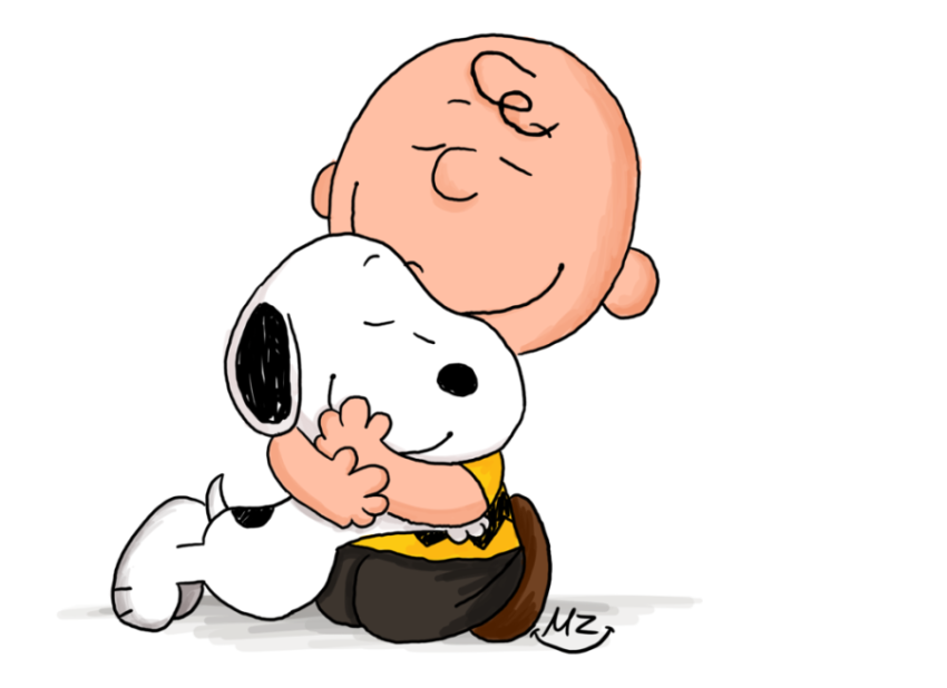 Litter Snoopy With Charlie Brown Boy  PNG Picture Free transparent Background