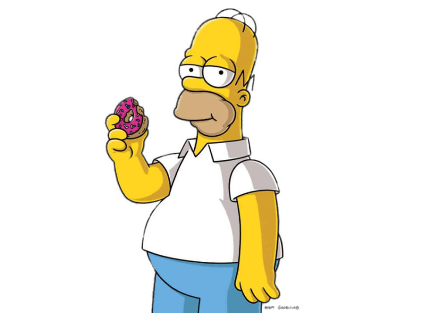 Clipart Cool Homer Simpsons PNG Sticker