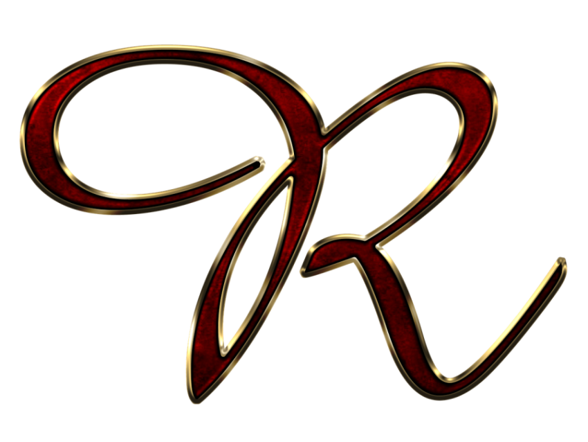 Small Calligraphy R Letter PNG Image