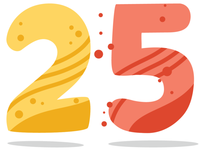 Mental Watercolor 25 Number PNG Art & Drawing Image