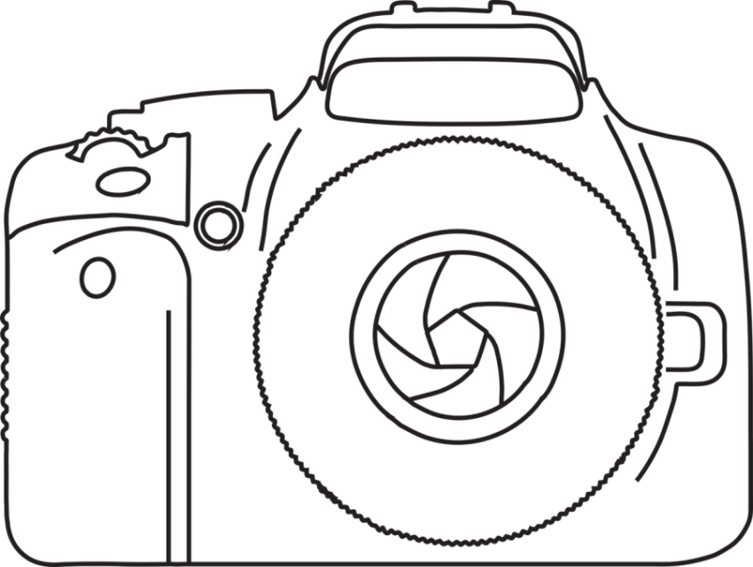 Photo Camera PNG Drawing Image Free Download