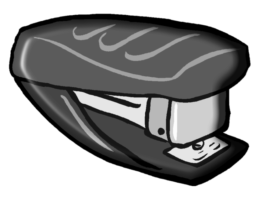Stapler PNG Cartoon Sticker Free Download