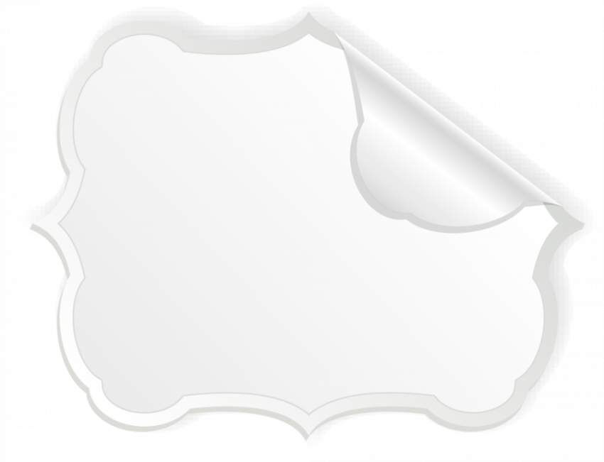 White label peel of vector graphic design