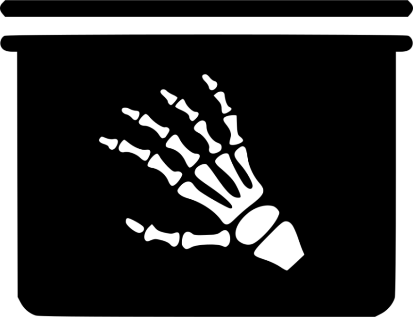 Sillhouette Hand Black X Ray PNG Logo Free Download