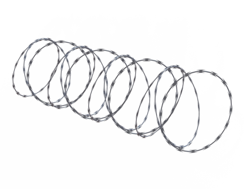 Isolated Free Spiral Barbwire PNG Image Free Download