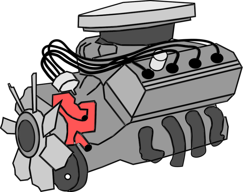 Cool Art of Engine PNG Image