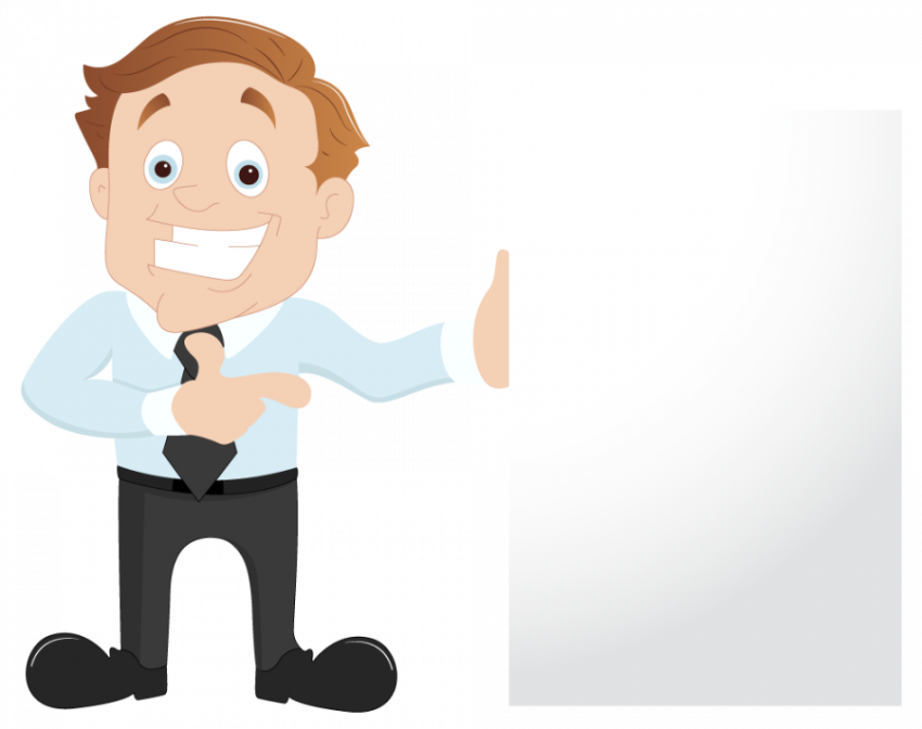 Cartoon Business Character PNG , Transparent PNG , Premium Vector | Handsome Business Man Pointing on something Young Business Cartoon Character PNG Image