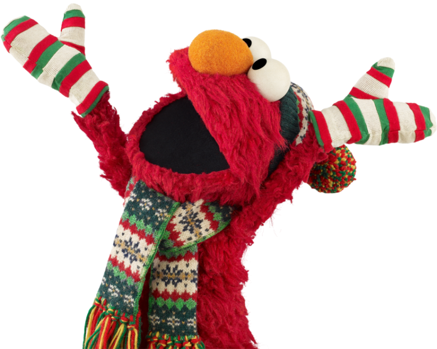 Elmo On Winter Vacation PNG Image Free Download