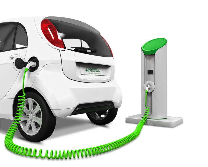 Electric Car PNG Vehicle charging Image Free Download
