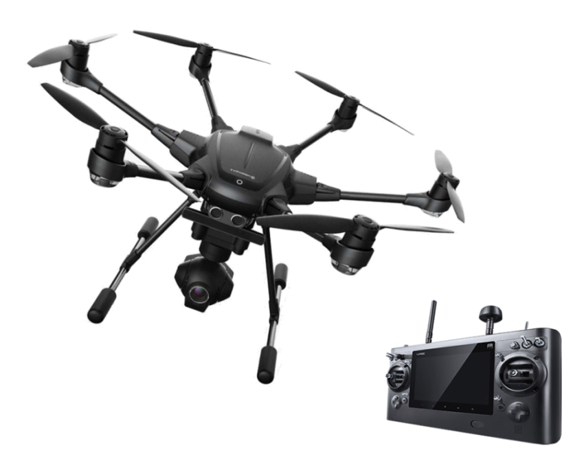 Flying Drone with CCtv recording PNG Template