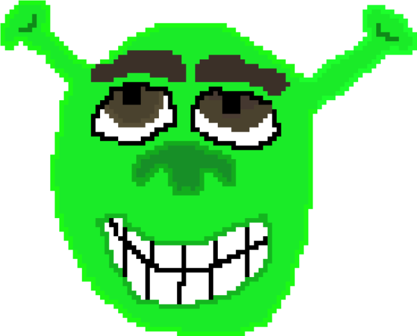Watercolor art of Shrek PNG Image