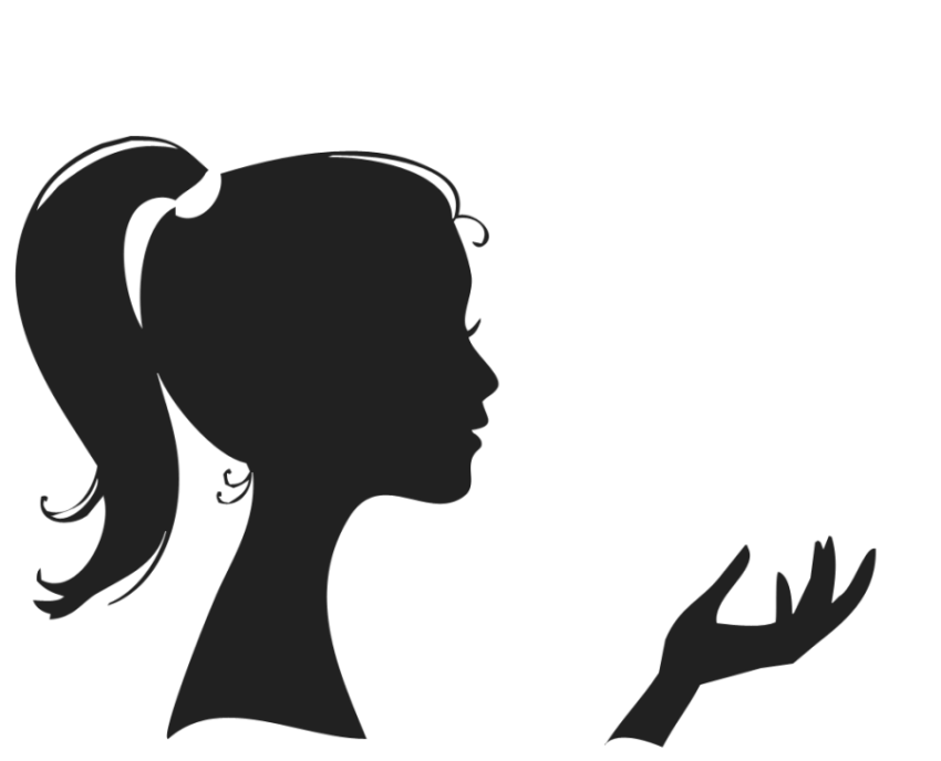 Vector Thinking girl PNG Art Free ownload