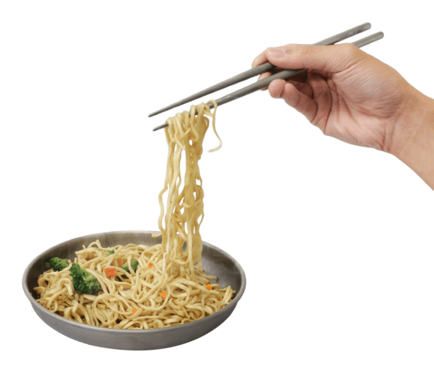 Hand holding Noodles with Chopstick,Spicy Noodles In Grey Plate,HD Noodles Photo Free Download PNG Image,Transparent Background