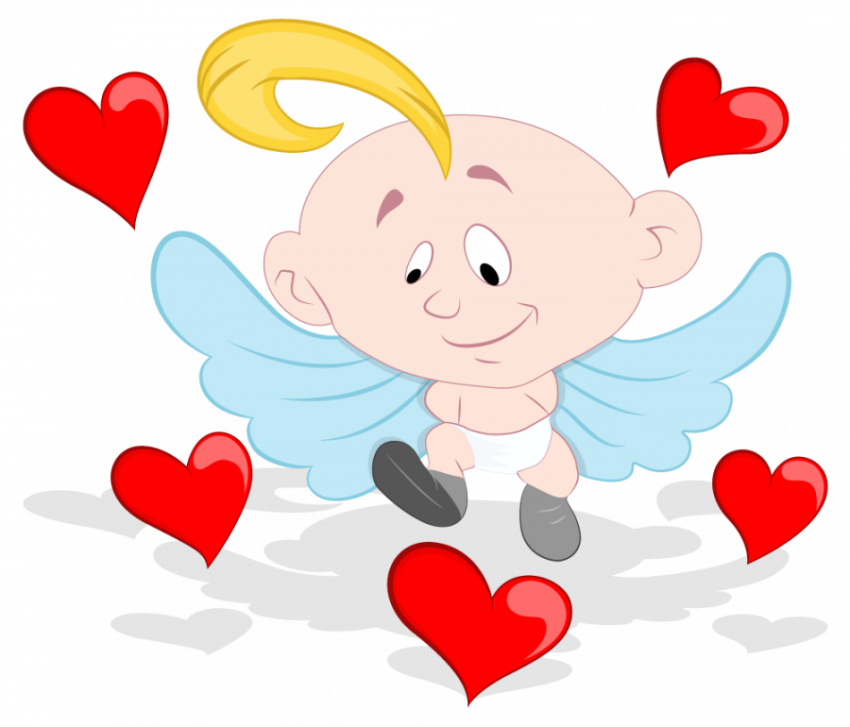 Cupids Angel Cartoon Vector Character For Valentine Day Stock Vector , Illustration of Emotion Images , Transparent Free Download