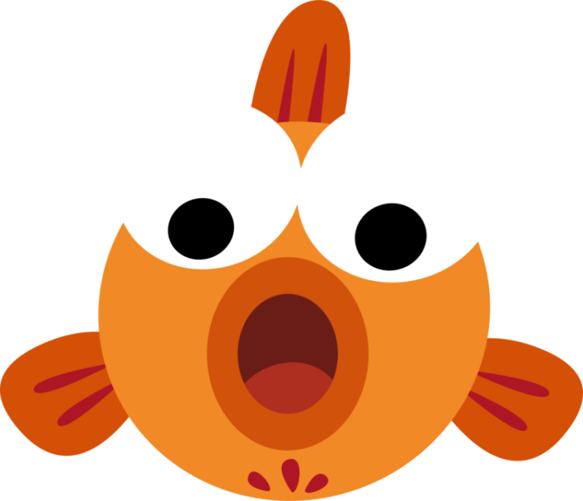 Orange Baby Shark PNG Image Free Download